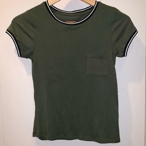 NEW Hearts & Hips army green knit top